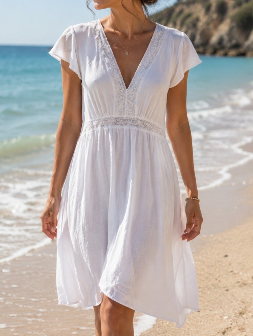 Libby Edelman Lightweight WhiteDress XXL